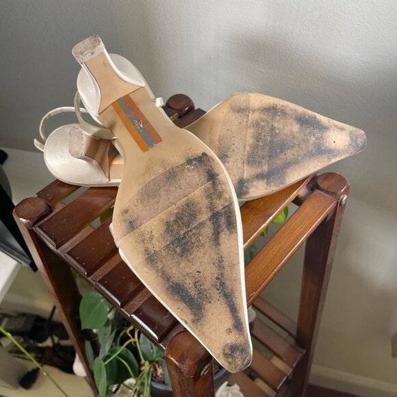 Sam Edelman Ivory Bonnie Heels - Picture 2 of 4